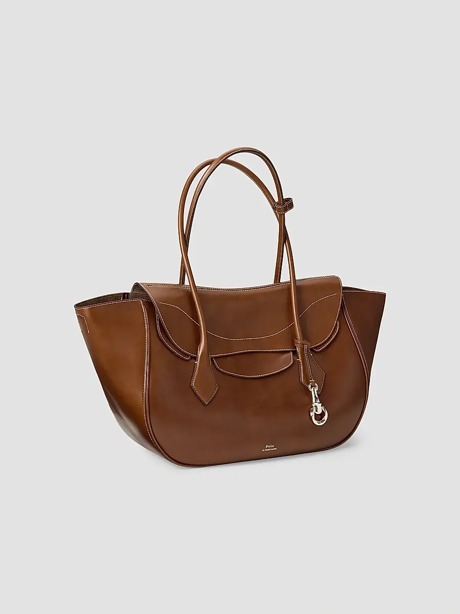 Polo Ralph Lauren Women's Polo Blaze Large Leather Shoulder Bag | Thumbnail 5