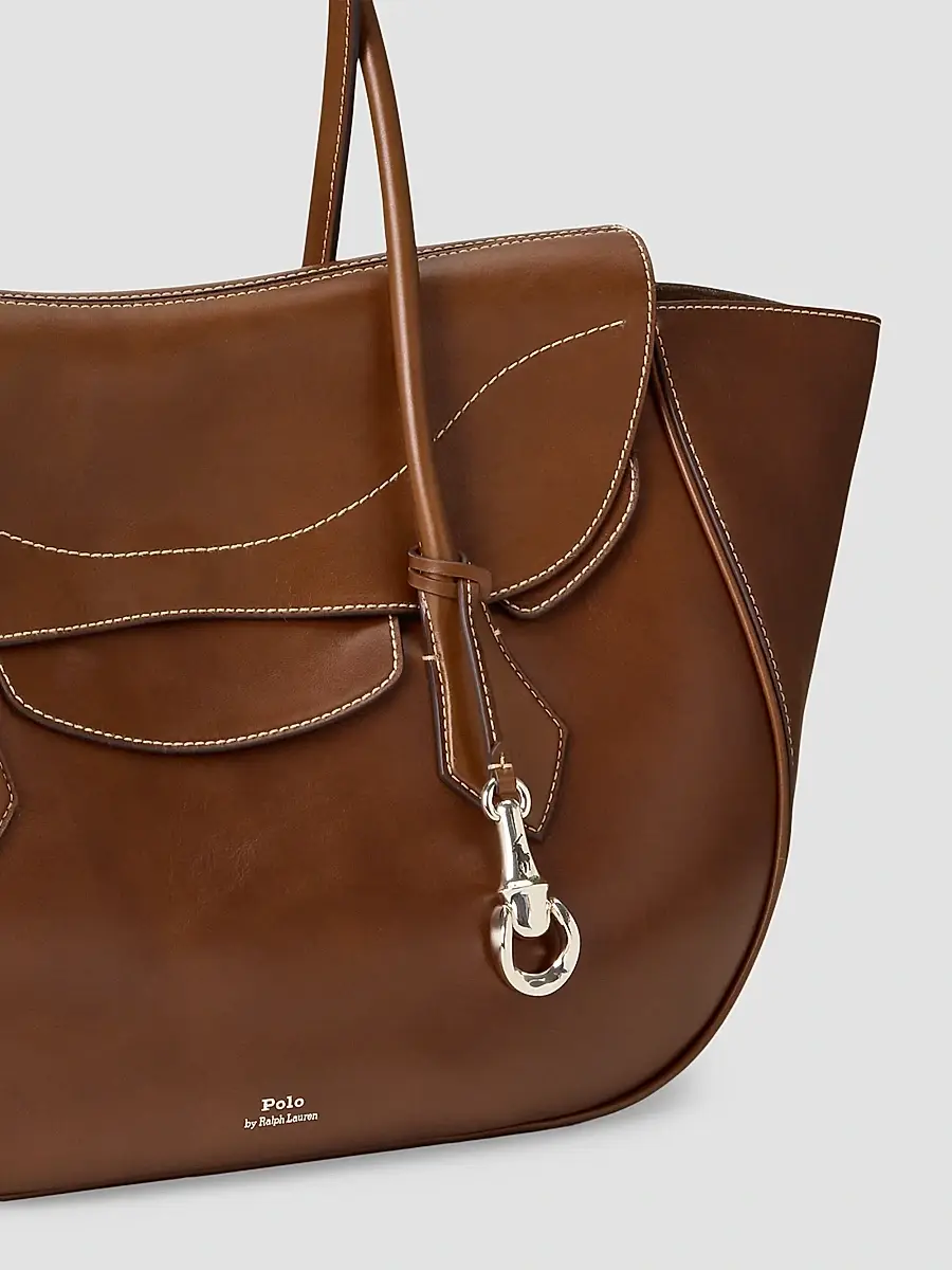 Polo Ralph Lauren Women's Polo Blaze Large Leather Shoulder Bag | Thumbnail 7