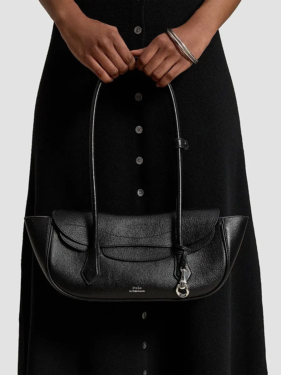 Polo Ralph Lauren Women's Polo Blaze Small Grain Leather East-West Shoulder Bag | Thumbnail 2