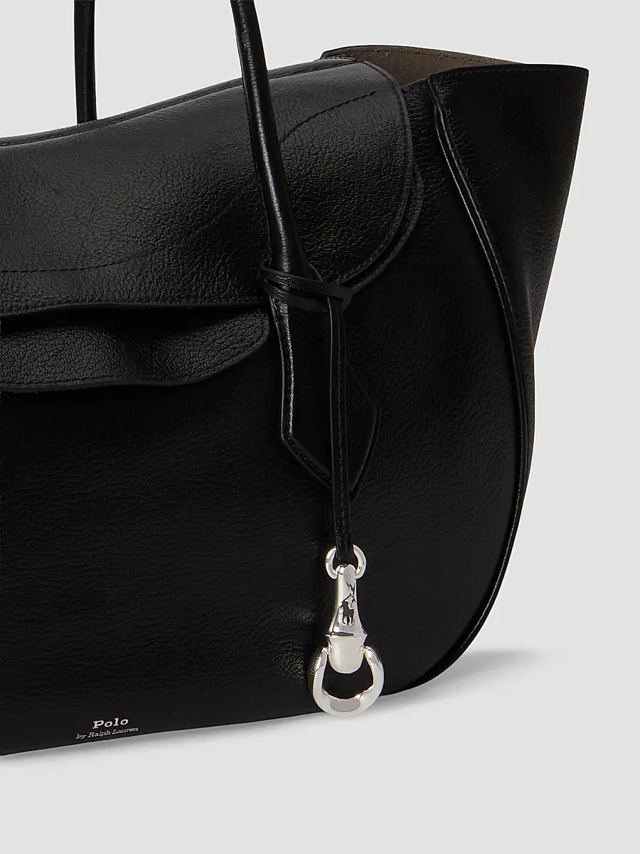 Polo Ralph Lauren Women's Polo Blaze Large Grain Leather Shoulder Bag | Thumbnail 7