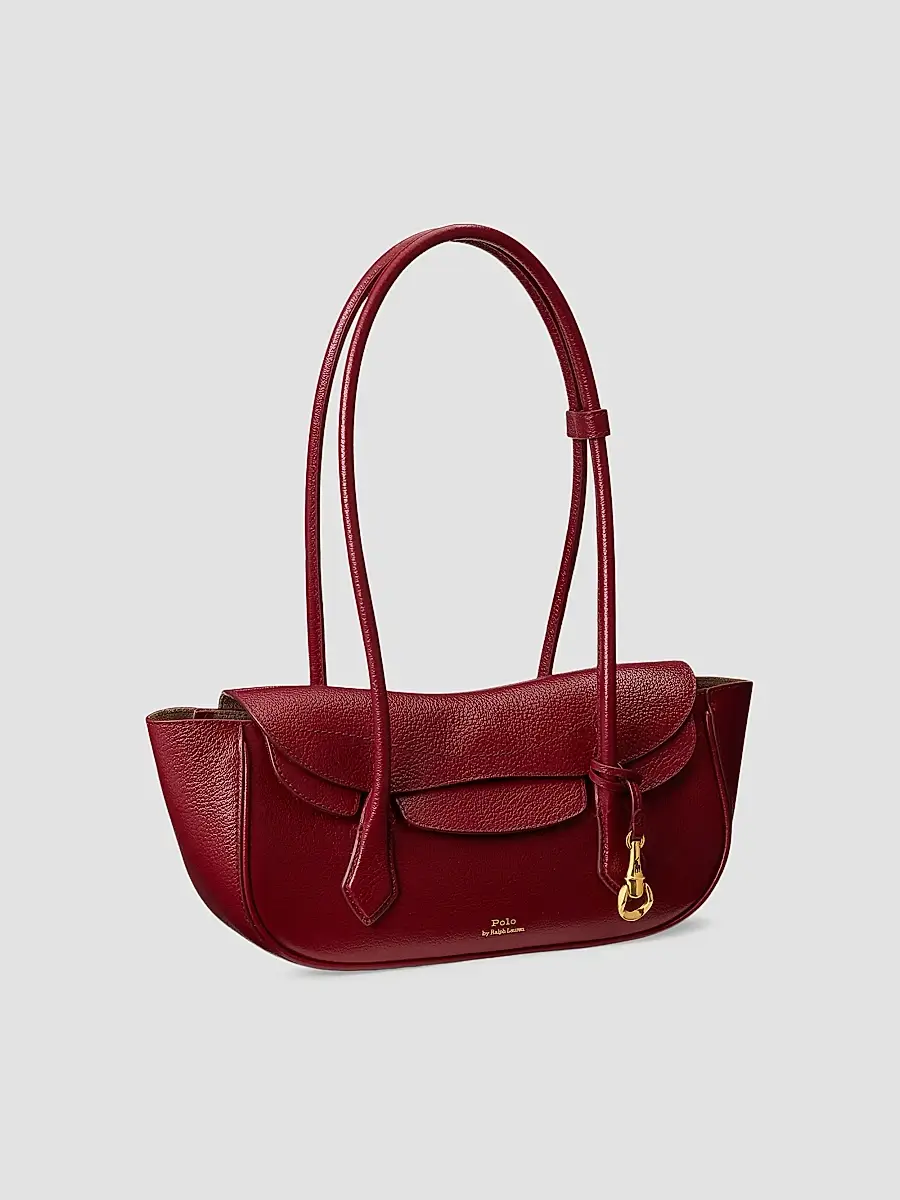 Polo Ralph Lauren Women's Polo Blaze Small Grain Leather East-West Shoulder Bag | Thumbnail 4 Polo Ralph Lauren Women's Polo Blaze Small Grain Leather East-West Shoulder Bag | Thumbnail 4