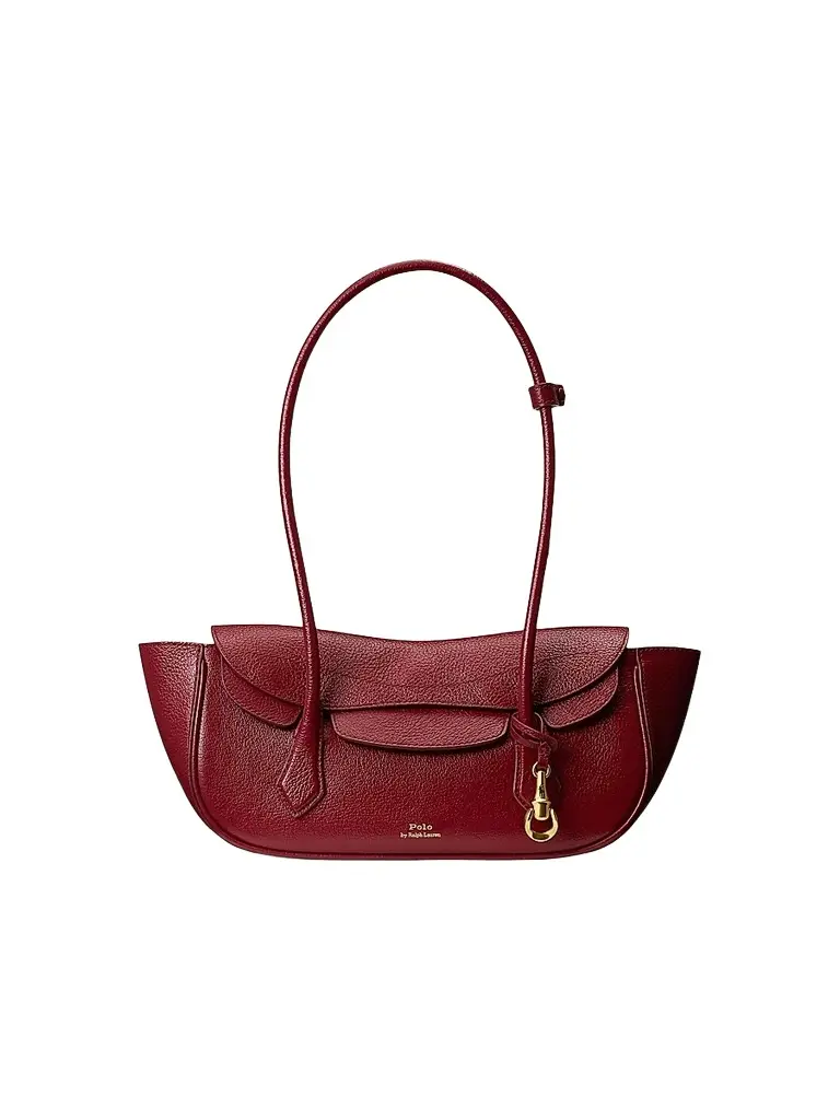 Polo Ralph Lauren Women's Polo Blaze Small Grain Leather East-West Shoulder Bag