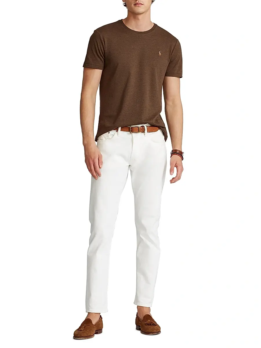 Polo Ralph Lauren Men's Logo Cotton Jersey Crewneck T-Shirt | Thumbnail 2 Polo Ralph Lauren Men's Logo Cotton Jersey Crewneck T-Shirt | Thumbnail 2
