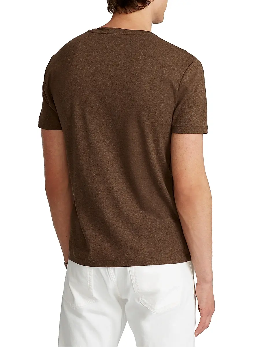 Polo Ralph Lauren Men's Logo Cotton Jersey Crewneck T-Shirt | Thumbnail 4 Polo Ralph Lauren Men's Logo Cotton Jersey Crewneck T-Shirt | Thumbnail 4