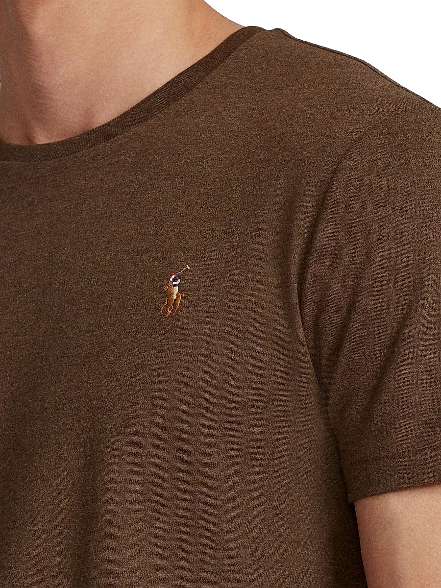 Polo Ralph Lauren Men's Logo Cotton Jersey Crewneck T-Shirt | Thumbnail 5 Polo Ralph Lauren Men's Logo Cotton Jersey Crewneck T-Shirt | Thumbnail 5