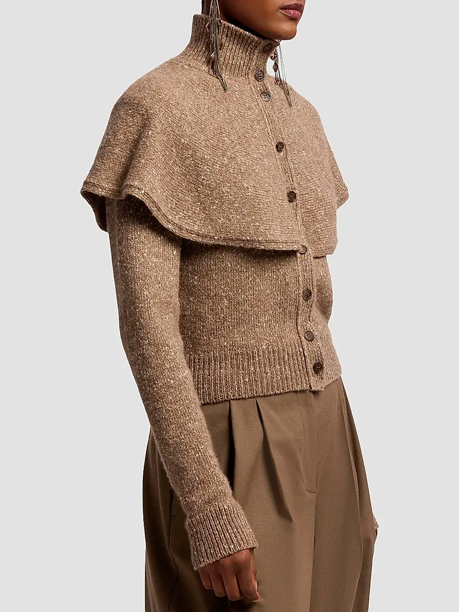 Ralph Lauren Collection Women's Cape Cashmere Donegal Sweater | Thumbnail 5