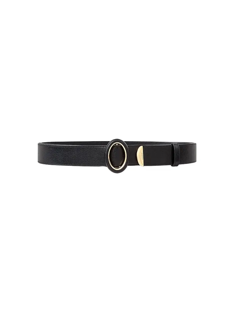 Givenchy Women's Sculpted Gem Belt in Leather - Black Gold
