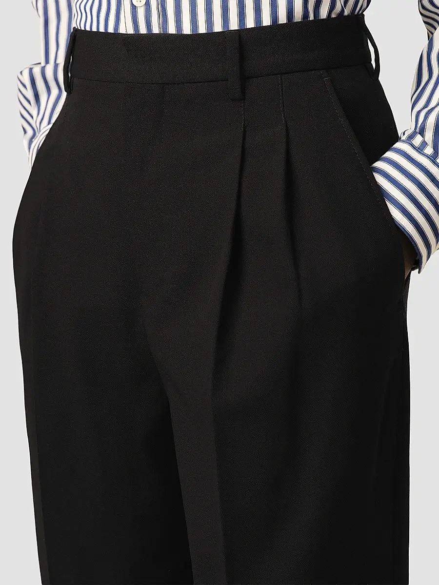 AMI PARIS Women's Zuit Wool Two-Pleat Trousers | Thumbnail 5 AMI PARIS Women's Zuit Wool Two-Pleat Trousers | Thumbnail 5