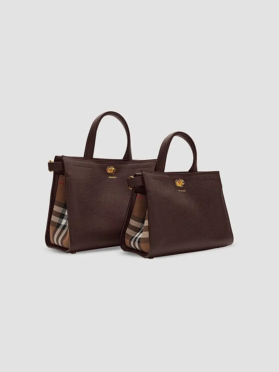 Burberry Women's Small Cotswolds Check Tote Bag | Thumbnail 6 Burberry Women's Small Cotswolds Check Tote Bag | Thumbnail 6