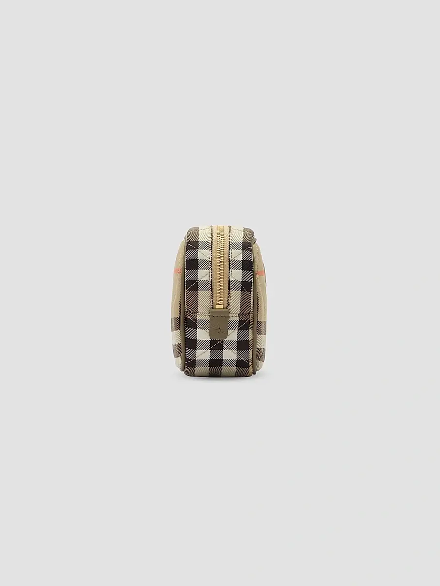 Burberry Women's Horseshoe Check Pouch | Thumbnail 4
