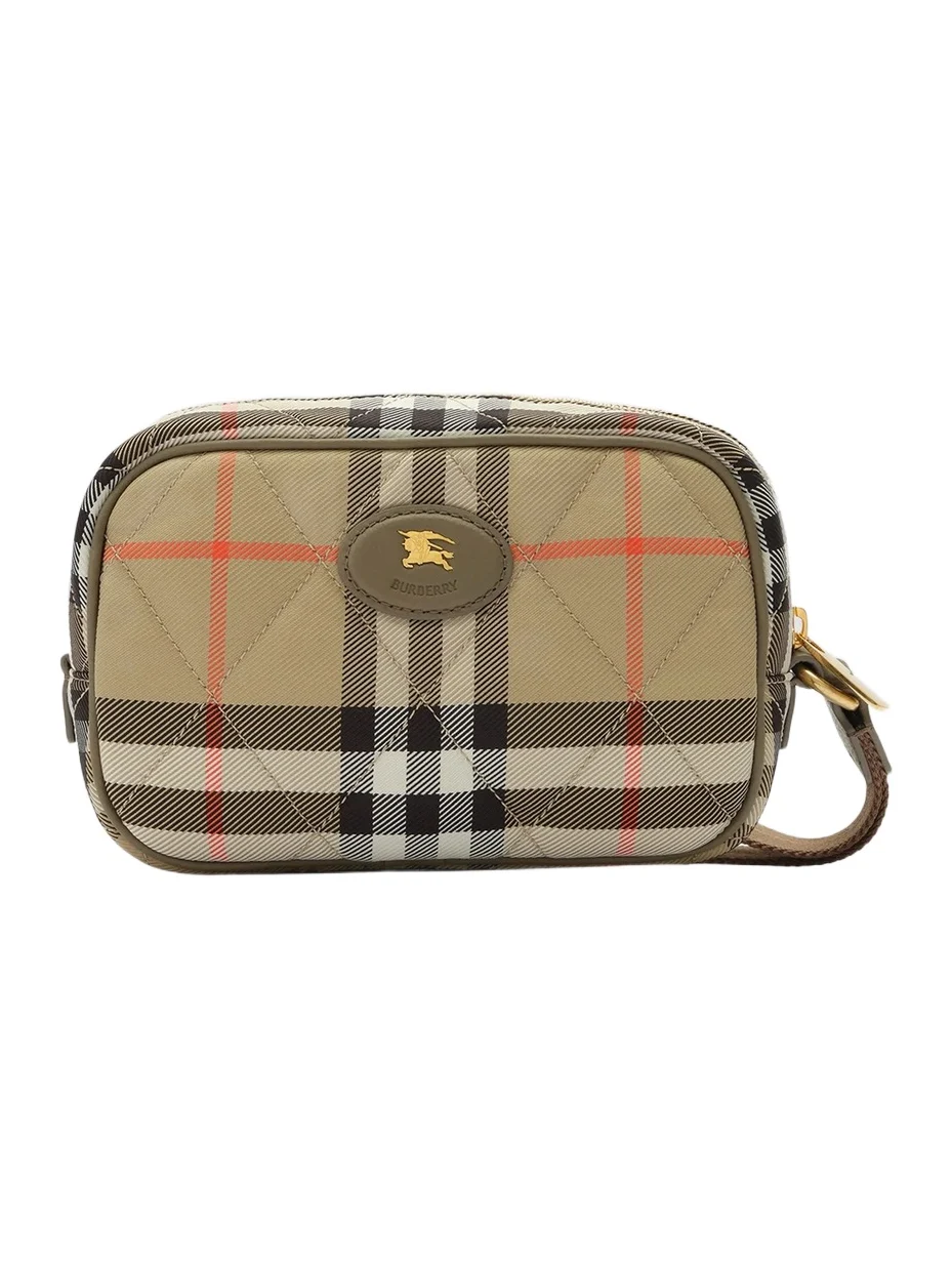 Burberry Women's Horseshoe Check Pouch