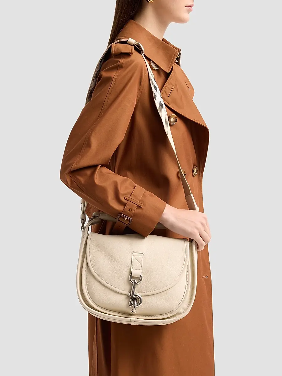 Burberry Women's Small B-Clip Messenger Crossbody Bag | Thumbnail 2 Burberry Women's Small B-Clip Messenger Crossbody Bag | Thumbnail 2