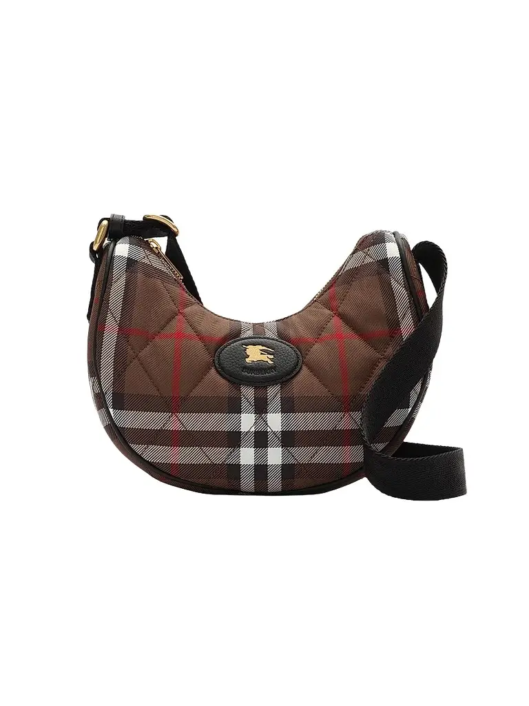 Burberry Women's Horseshoe Check Crossbody Bag