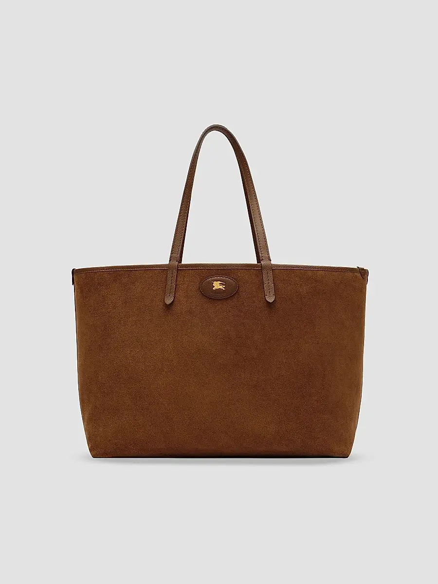 Burberry Women's Medium Bloomsbury Check Reversible Tote Bag | Thumbnail 4 Burberry Women's Medium Bloomsbury Check Reversible Tote Bag | Thumbnail 4