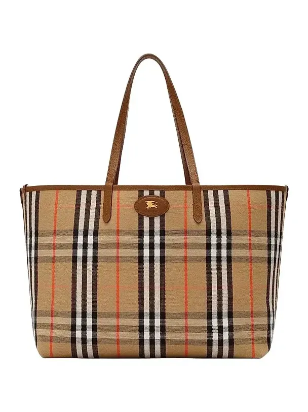 Women's Medium Bloomsbury Check Reversible Tote Bag Women's Medium Bloomsbury Check Reversible Tote Bag
