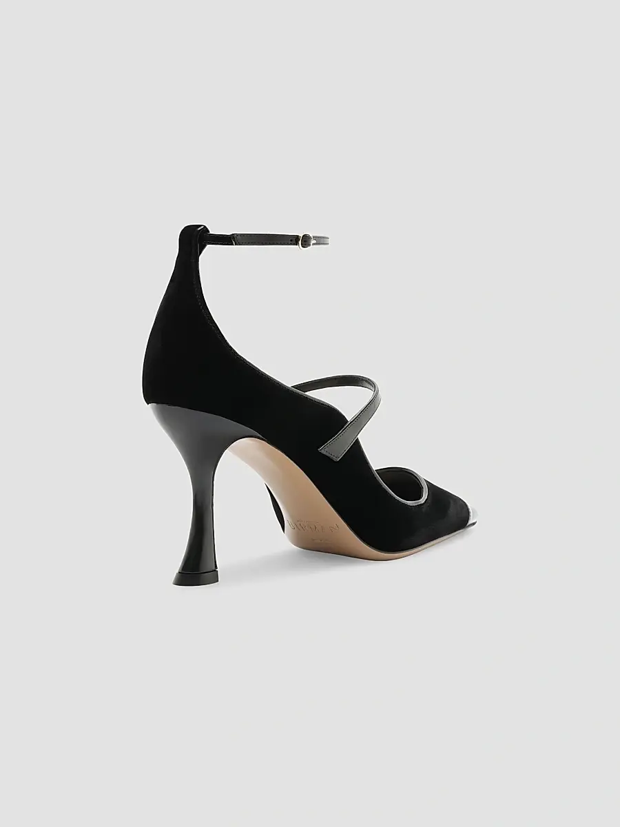 Alexandre Birman Women's Tita Wave 85MM Velvet & Patent Leather Pumps | Thumbnail 3 Alexandre Birman Women's Tita Wave 85MM Velvet & Patent Leather Pumps | Thumbnail 3
