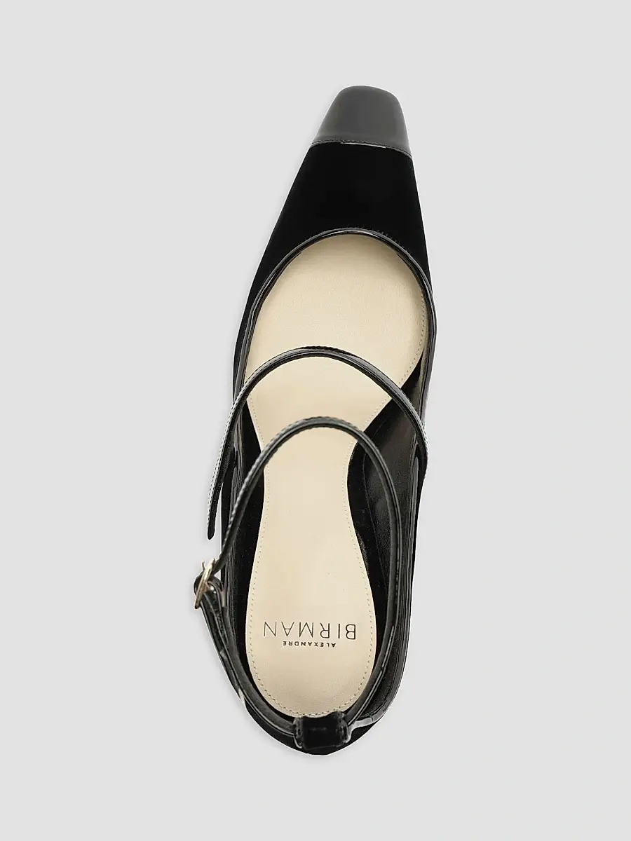 Alexandre Birman Women's Tita Wave 85MM Velvet & Patent Leather Pumps | Thumbnail 5 Alexandre Birman Women's Tita Wave 85MM Velvet & Patent Leather Pumps | Thumbnail 5