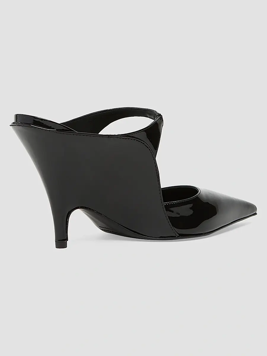 Ferragamo Women's Jasir 95MM Patent Leather Stiletto Mules | Thumbnail 3 Ferragamo Women's Jasir 95MM Patent Leather Stiletto Mules | Thumbnail 3