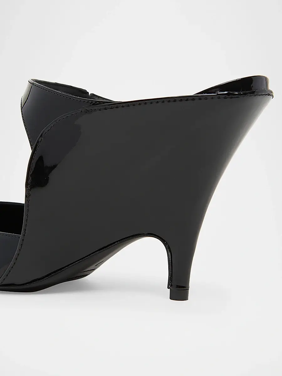 Ferragamo Women's Jasir 95MM Patent Leather Stiletto Mules | Thumbnail 5 Ferragamo Women's Jasir 95MM Patent Leather Stiletto Mules | Thumbnail 5