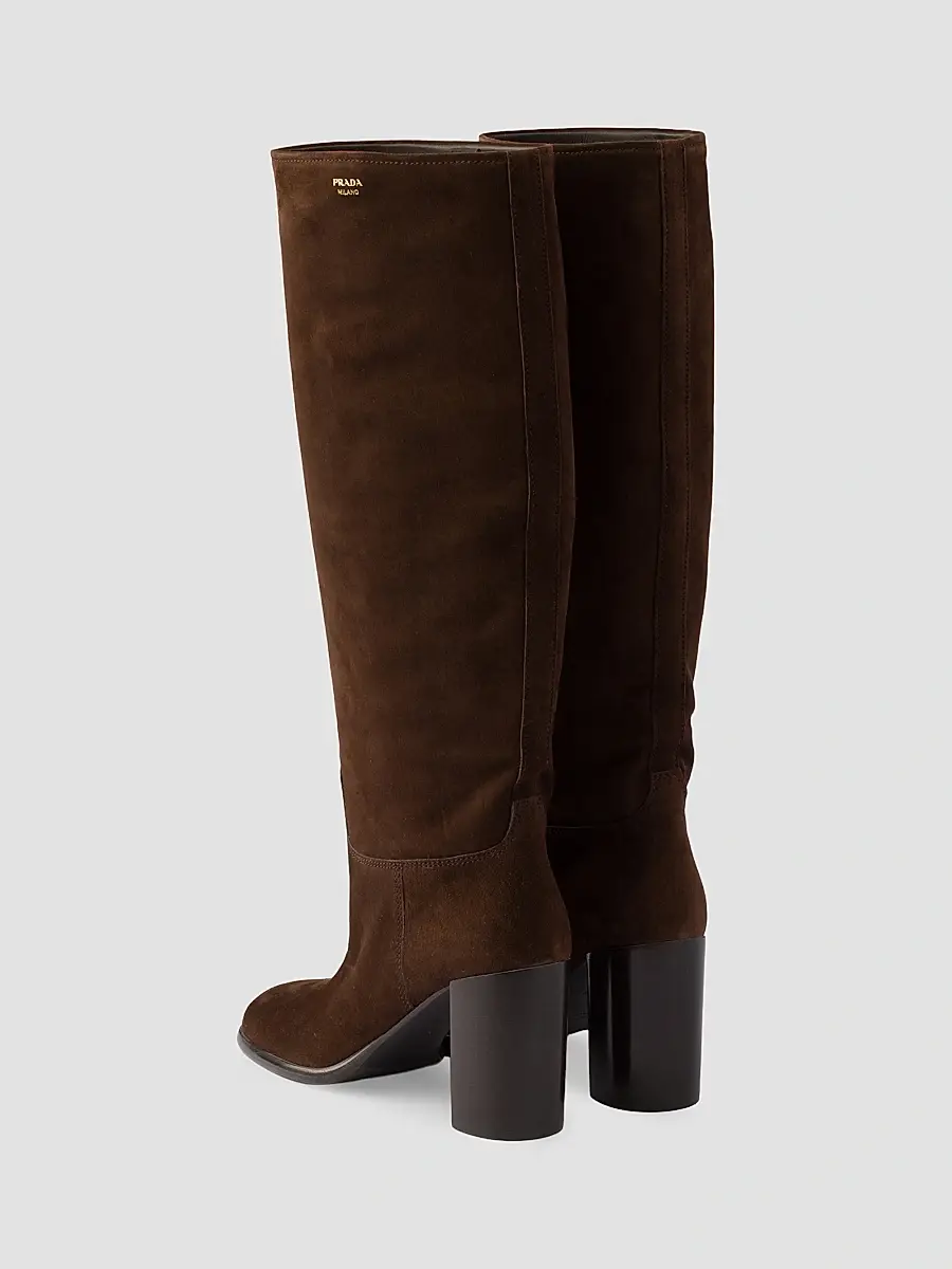 Prada Women's Suede Boots | Thumbnail 3 Prada Women's Suede Boots | Thumbnail 3