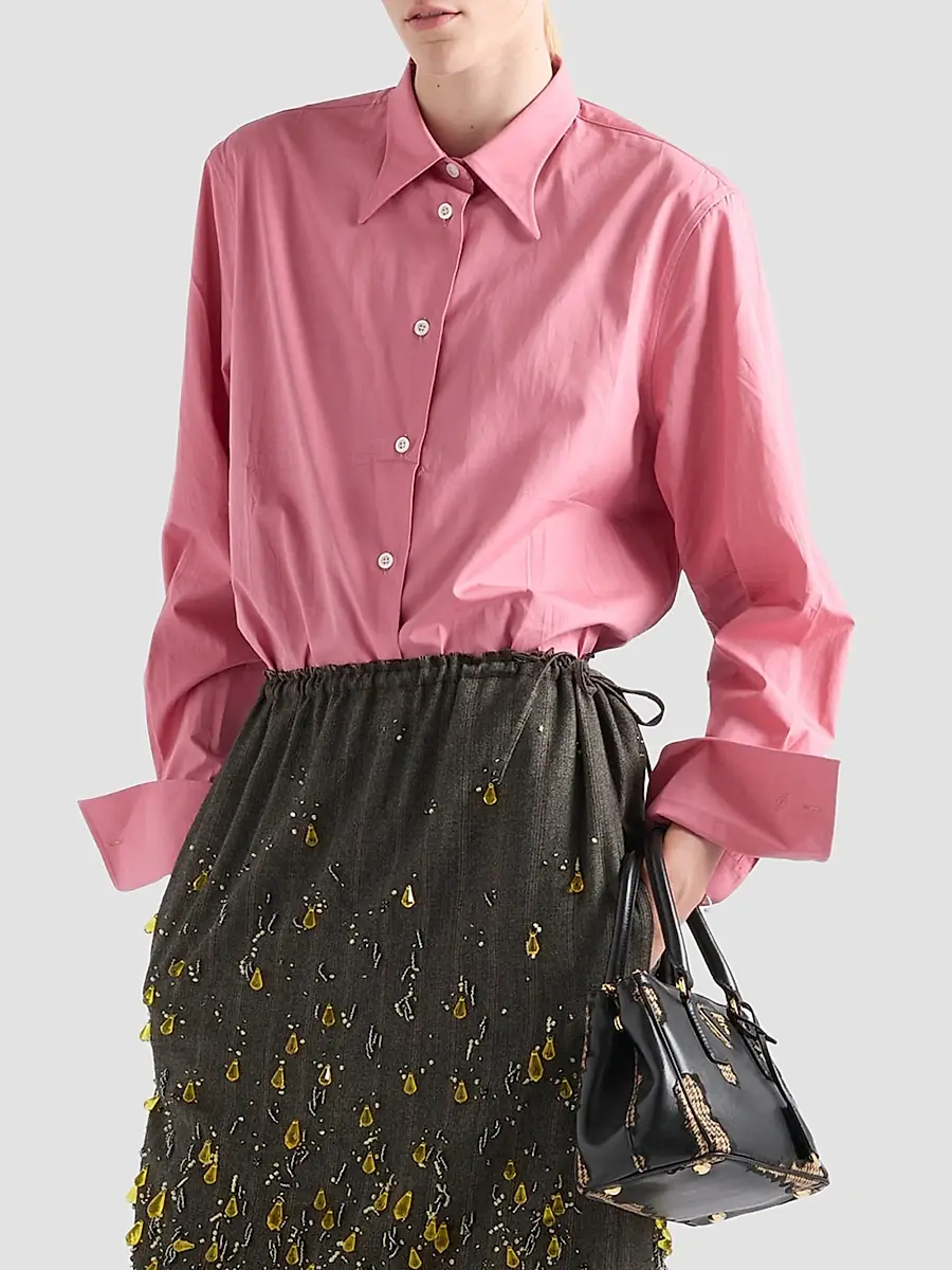 Prada Women's Poplin Shirt | Thumbnail 3 Prada Women's Poplin Shirt | Thumbnail 3