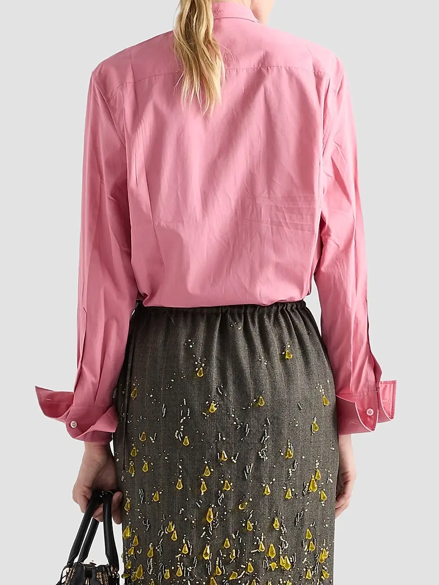 Prada Women's Poplin Shirt | Thumbnail 4 Prada Women's Poplin Shirt | Thumbnail 4