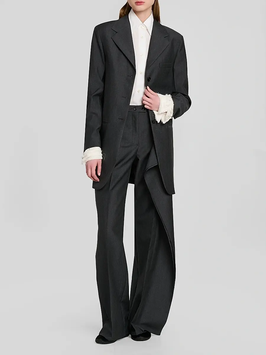 Jil Sander Women's Wool-Mohair Single-Breasted Jacket | Thumbnail 2 Jil Sander Women's Wool-Mohair Single-Breasted Jacket | Thumbnail 2