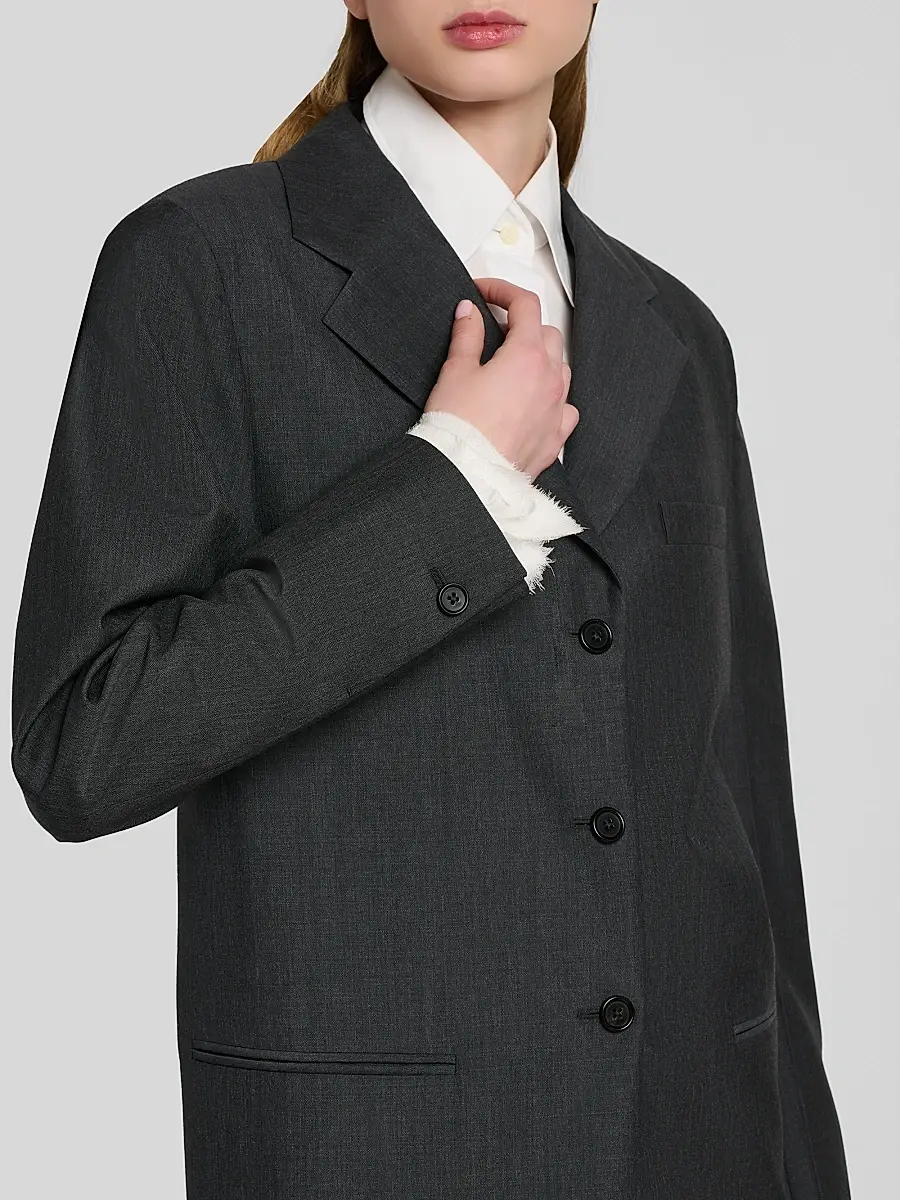 Jil Sander Women's Wool-Mohair Single-Breasted Jacket | Thumbnail 5 Jil Sander Women's Wool-Mohair Single-Breasted Jacket | Thumbnail 5