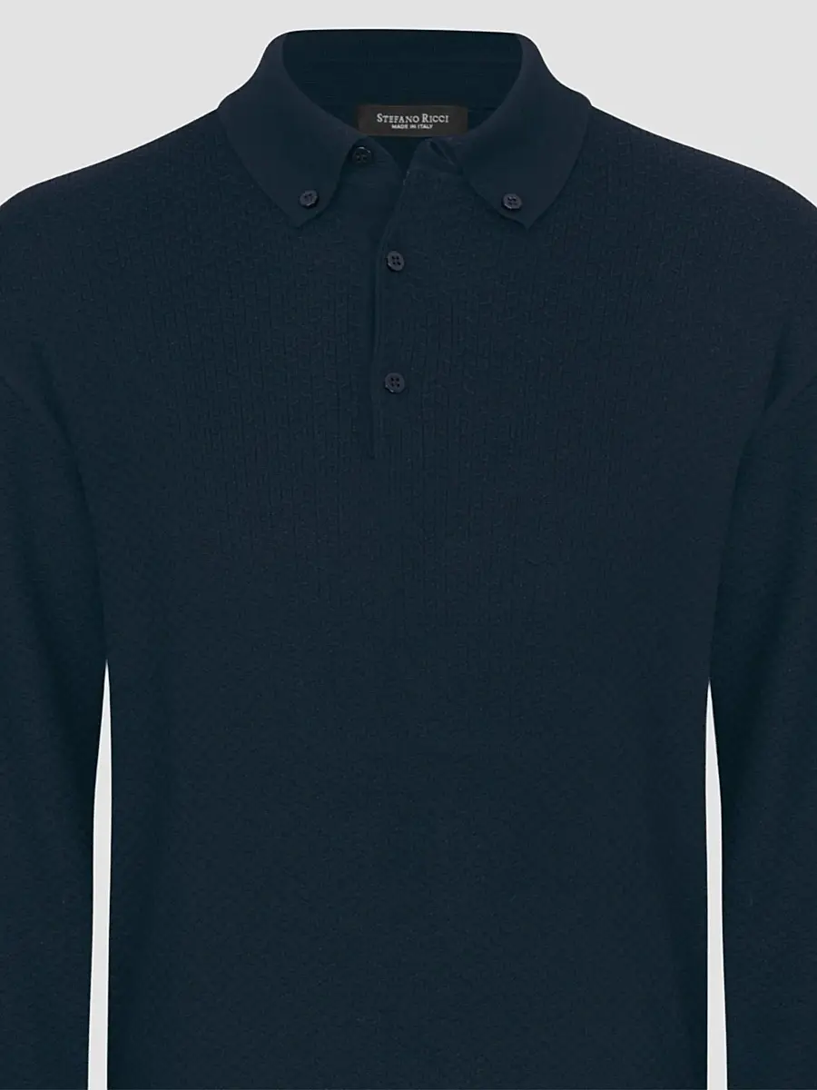 Stefano Ricci Men's Three-Button Polo Shirt | Thumbnail 2