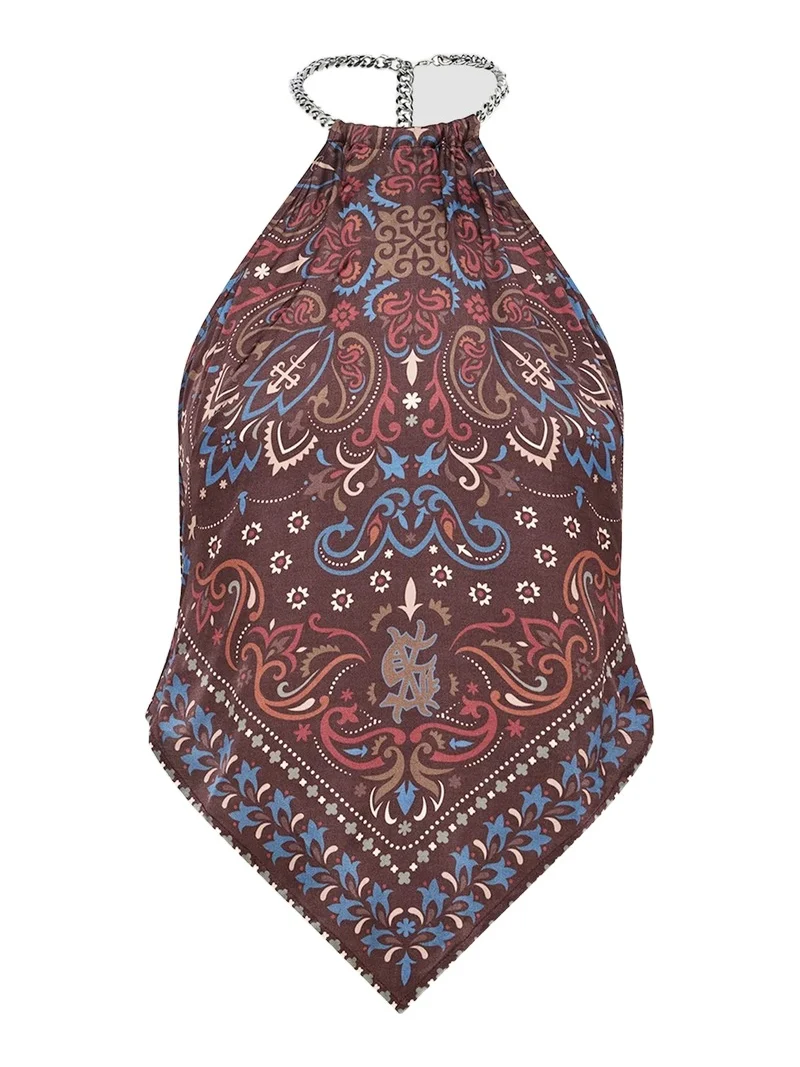 Ksubi Women's Folk Bandana Scarf Top