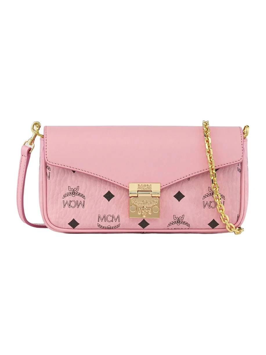 MCM Women's Tracy Visetos Mini Faux-Leather Crossbody Bag