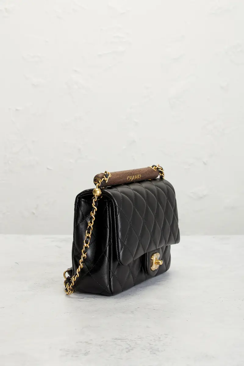 Chanel Chanel Lambskin Small Wenge Wood Flap Bag | Thumbnail 4 Chanel Chanel Lambskin Small Wenge Wood Flap Bag | Thumbnail 4