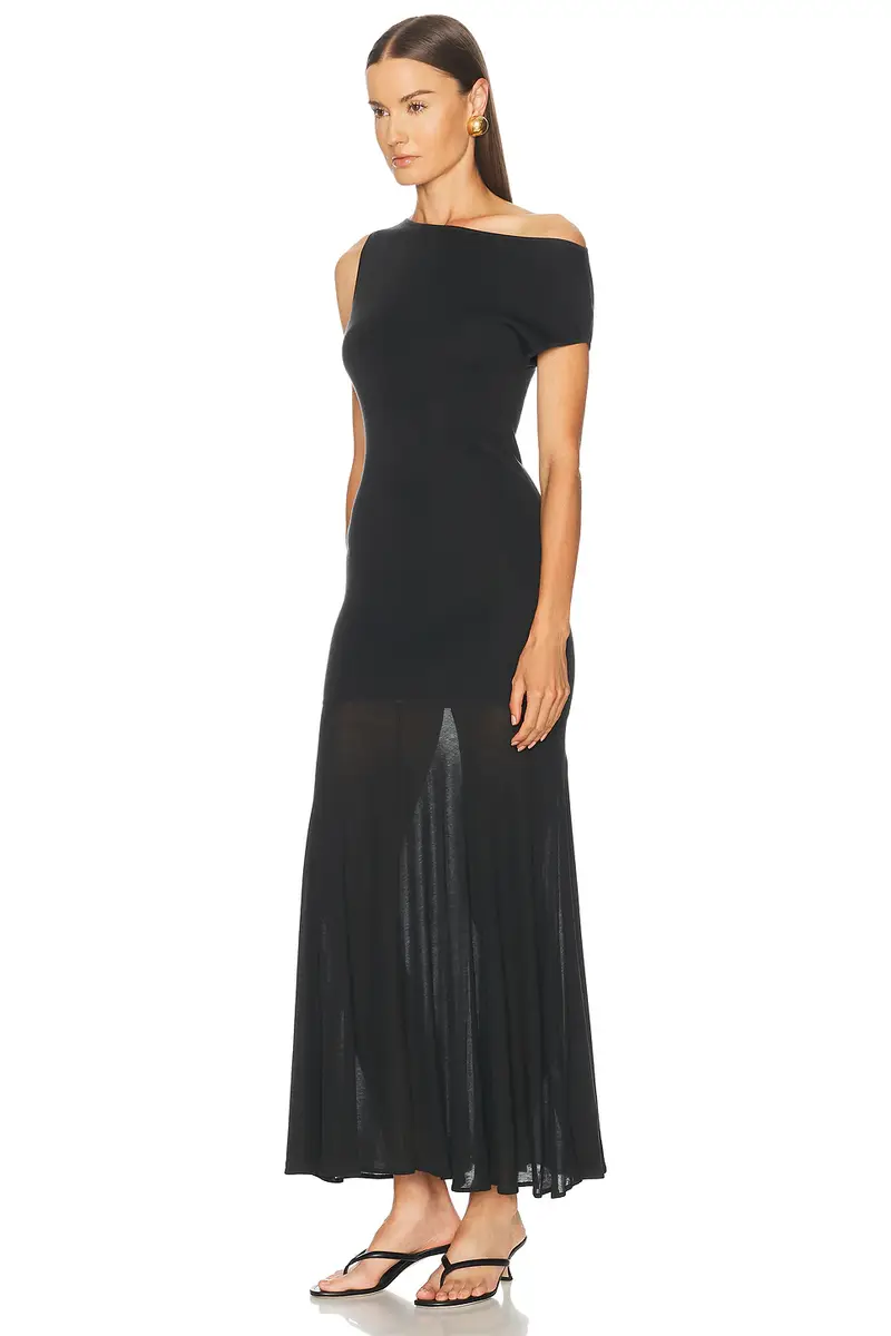 St. Agni Fine Jersey Circle Hem Dress | Thumbnail 3