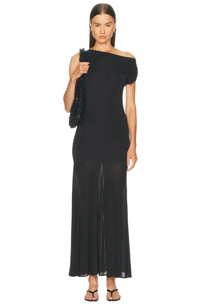 St. Agni Fine Jersey Circle Hem Dress