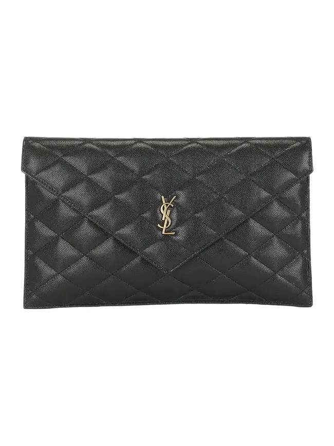 Saint Laurent Grain De Poudre Matelasse Pouch