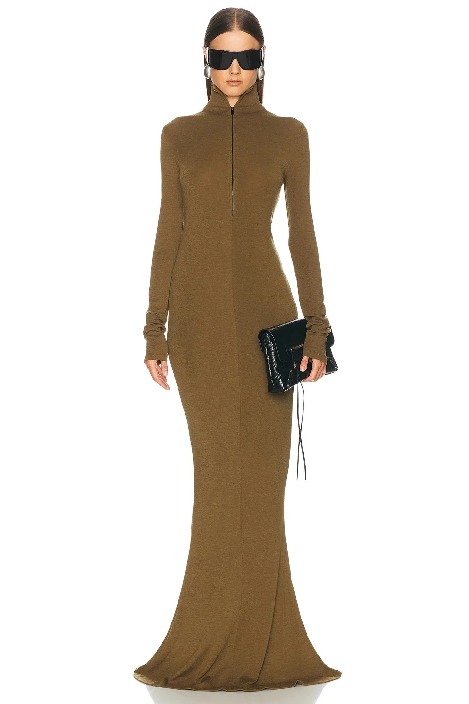 Mugler Column Maxi Dress