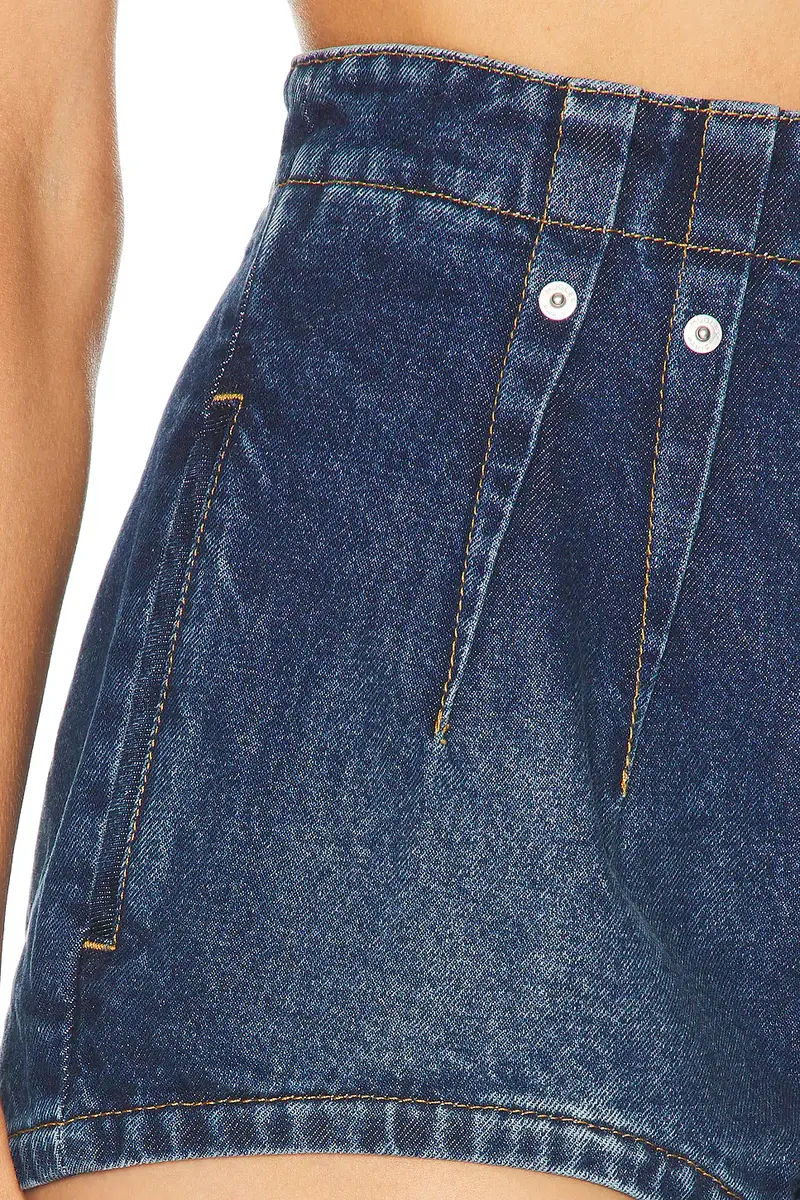 Mugler High Waist Denim Short | Thumbnail 6 Mugler High Waist Denim Short | Thumbnail 6