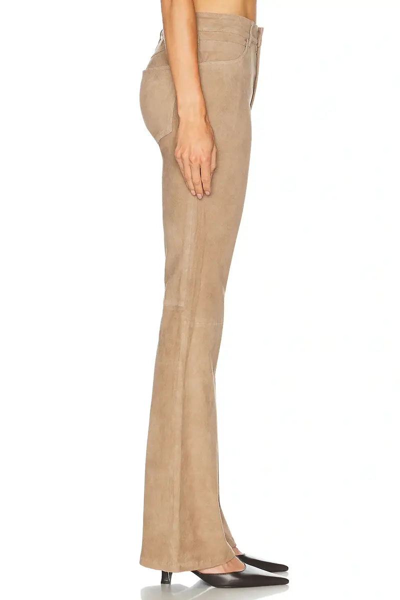 Sprwmn 5 Pocket Micro Suede Flare Pant | Thumbnail 3 Sprwmn 5 Pocket Micro Suede Flare Pant | Thumbnail 3