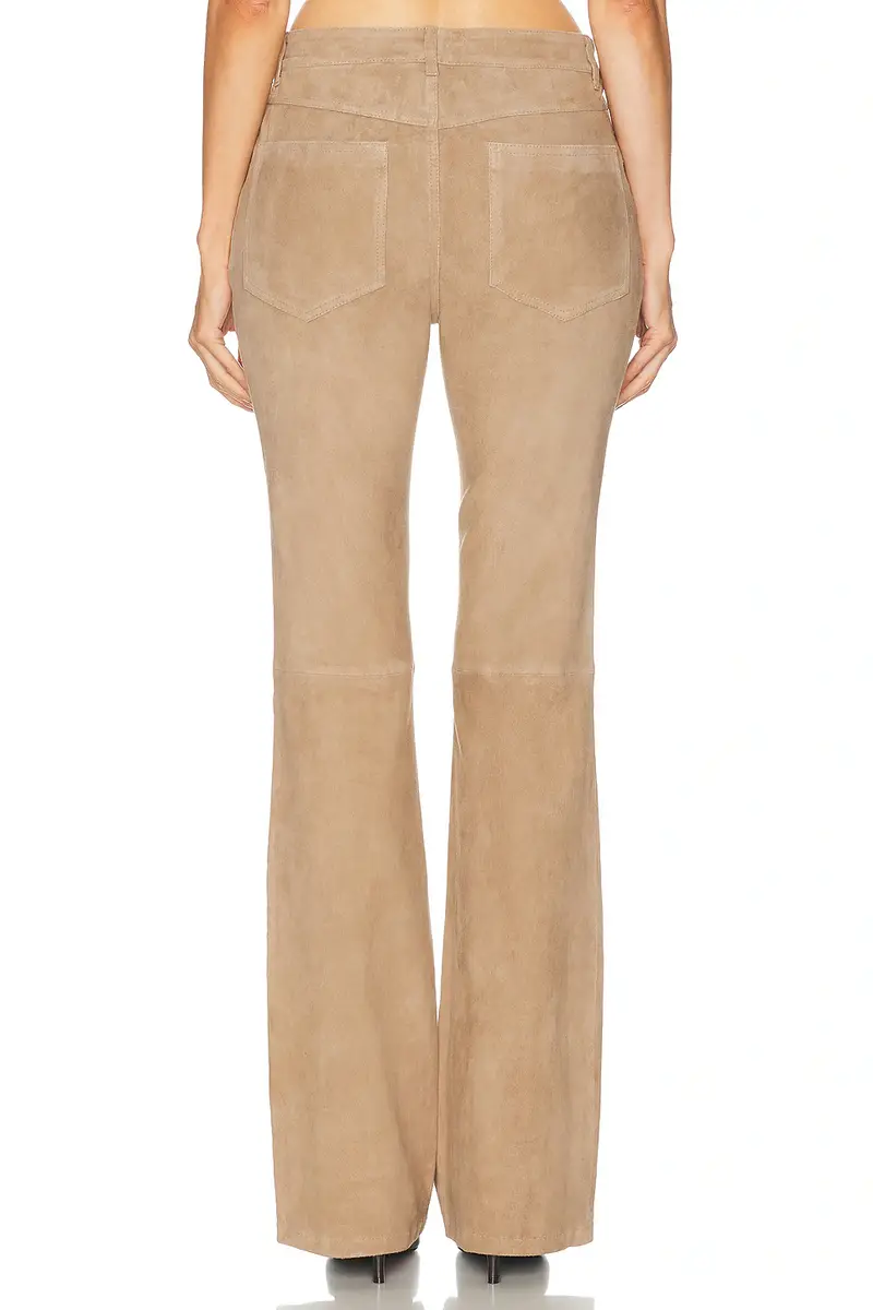 Sprwmn 5 Pocket Micro Suede Flare Pant | Thumbnail 4 Sprwmn 5 Pocket Micro Suede Flare Pant | Thumbnail 4