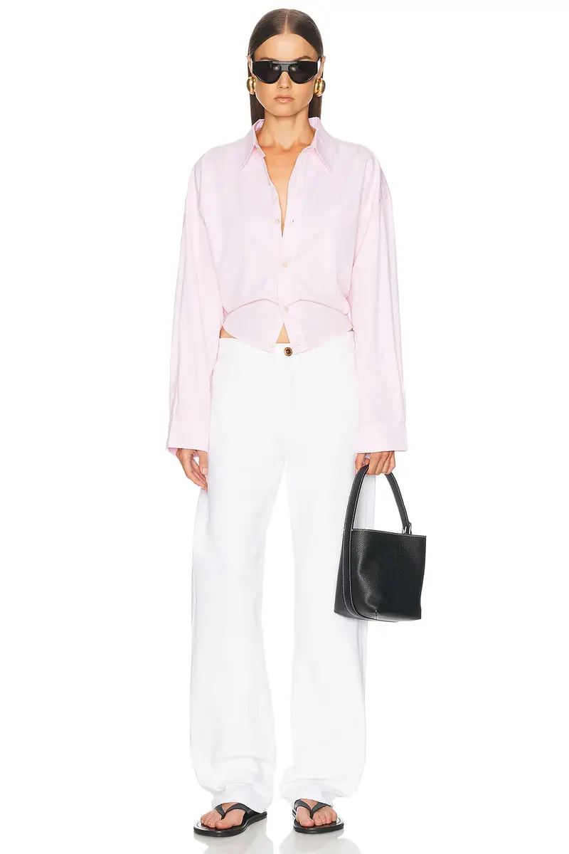R13 Split Hem Boyfriend Shirt | Thumbnail 4