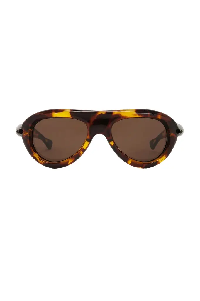 Bottega Veneta Sardine Oval Sunglasses | Image 1 Bottega Veneta Sardine Oval Sunglasses | Image 1