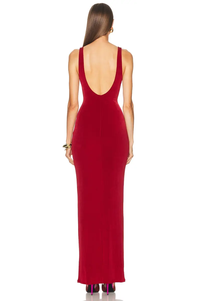 Mirror Palais Scoop Neck Supermodel Gown | Thumbnail 3 Mirror Palais Scoop Neck Supermodel Gown | Thumbnail 3