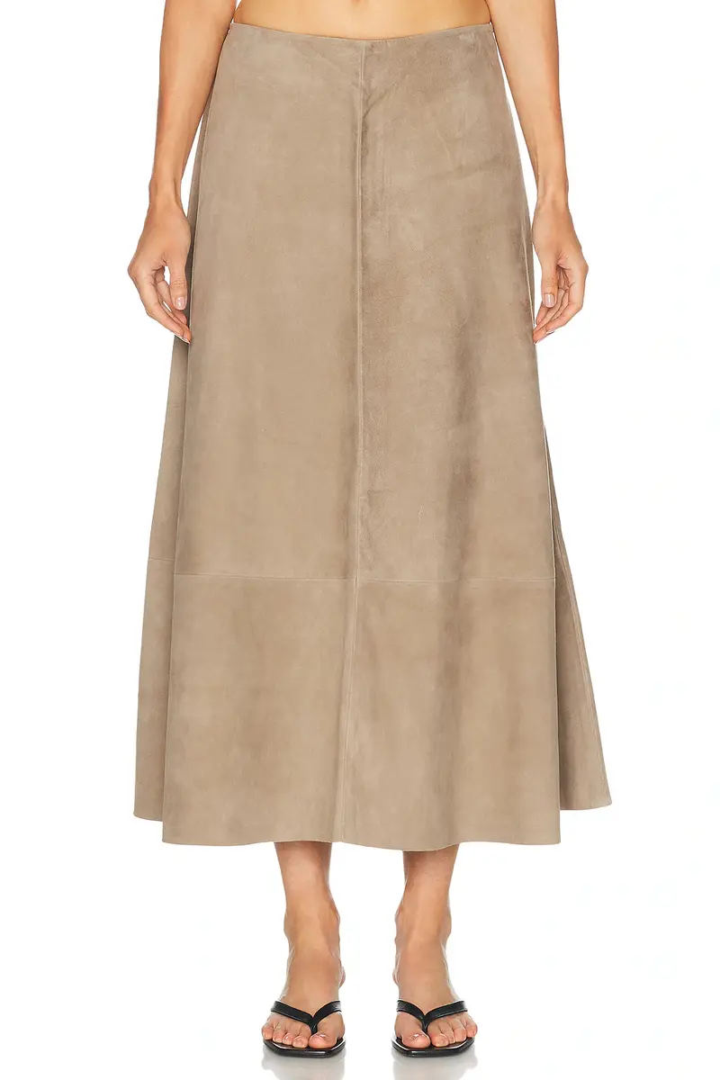 St. Agni Suede Circle Skirt | Thumbnail 2