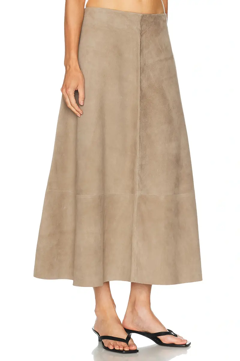 St. Agni Suede Circle Skirt | Thumbnail 3