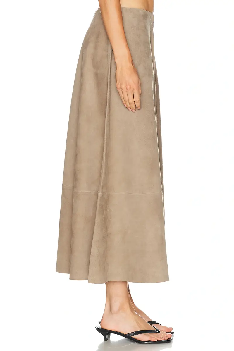 St. Agni Suede Circle Skirt | Thumbnail 4