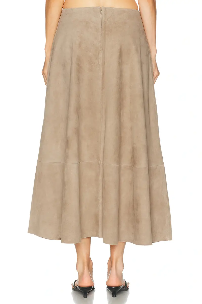 St. Agni Suede Circle Skirt | Thumbnail 5