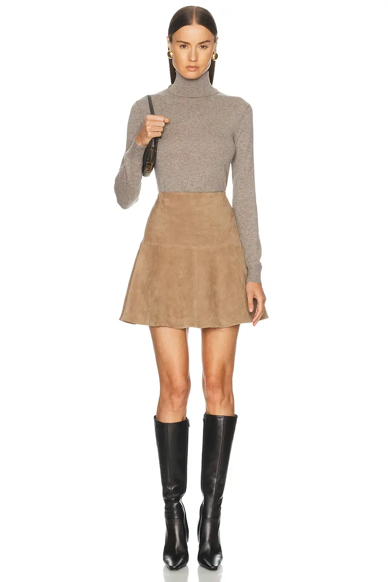 Sprwmn Jane Suede Skirt | Thumbnail 5