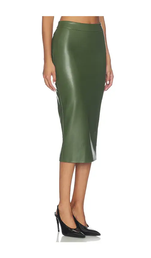 Naked Wardrobe Faux Leather Pencil Skirt | Thumbnail 2 Naked Wardrobe Faux Leather Pencil Skirt | Thumbnail 2