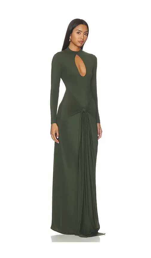 Naked Wardrobe Naked Keyhole Drape Tie Dress | Thumbnail 2 Naked Wardrobe Naked Keyhole Drape Tie Dress | Thumbnail 2