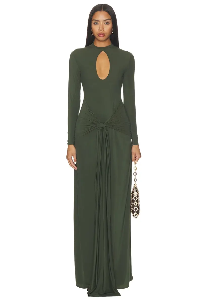 Naked Keyhole Drape Tie Dress Naked Keyhole Drape Tie Dress